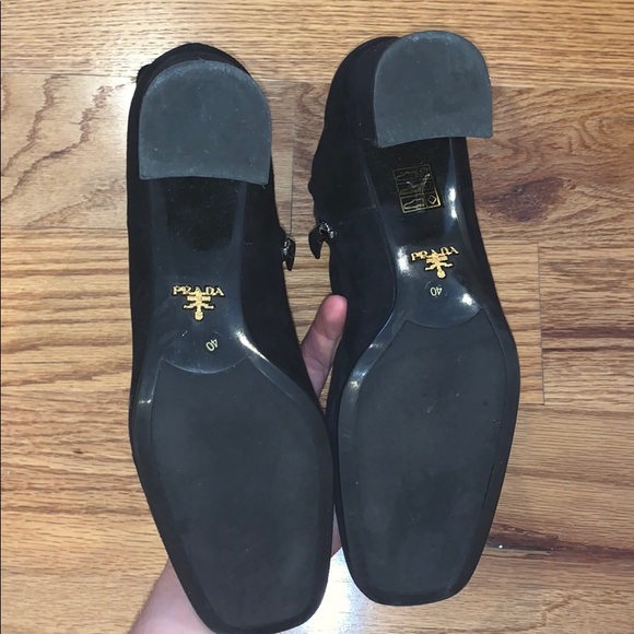 Prada Suede Zip Ankle Booties - Picture 4 of 7